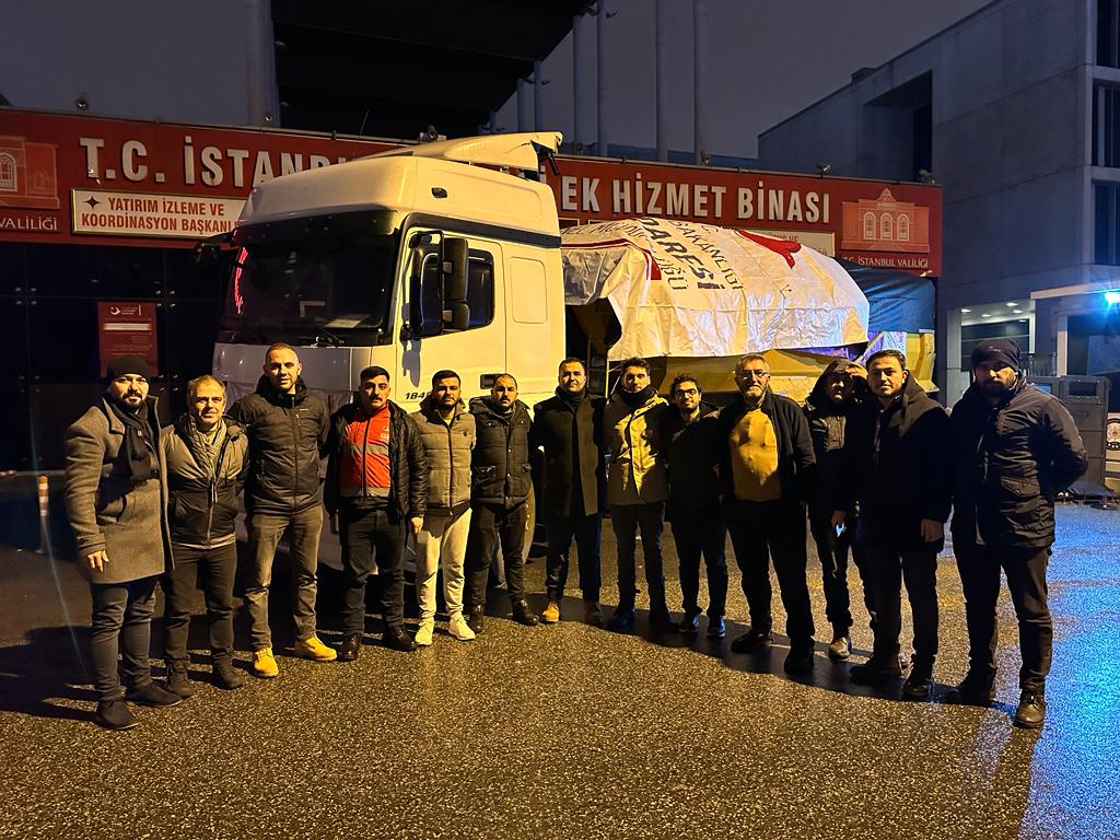 İstanbul İl Göç İdaresi Müdürlüğünce Yardımlar Deprem Bölgesine Gönderildi